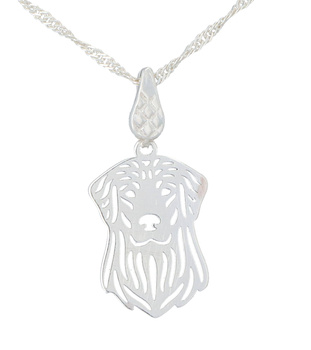 Naszyjnik Golden Retriever - srebrny