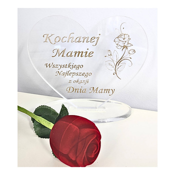 Statuetka na szkle akrylowym – prezent dla Mamy