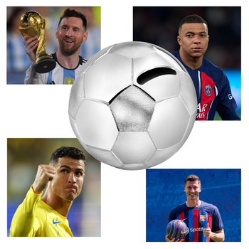 Skarbonka piłka nożna - prezent dla małego piłkarza Zilverstad grawer