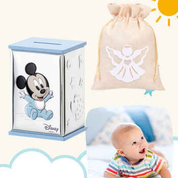 Skarbonka Disney Myszka  dla chłopca  z grawerem - prezent na Chrzest Św. roczek, urodziny