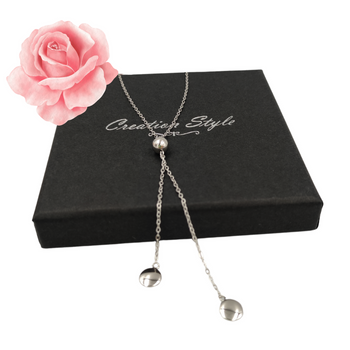 Srebrny naszyjnik - elegancki, wytworny