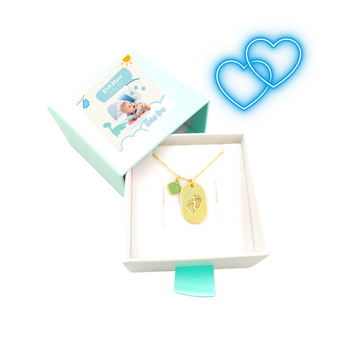 Stópki - pozłacany naszyjnik