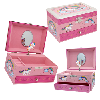 Szkatułka na biżuterię Pozytywka Jednorożec Zilverstad
