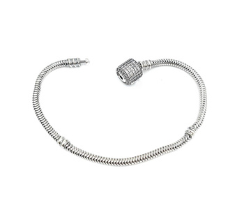 Bransoletka do biżuterii modułowej srebrna