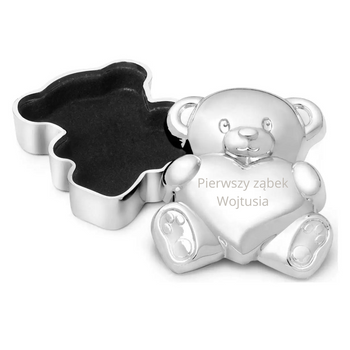 Szkatułka, pudełko na pierwszy ząbek - prezent na Chrzest Św. roczek