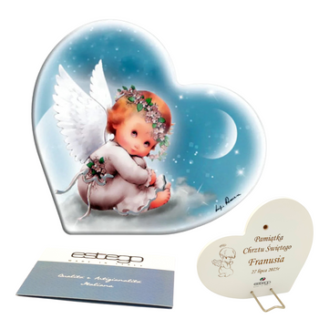 Obrazek Aniołka malowany na serduszku ESTEGO